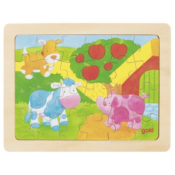 Goki Einlegepuzzle 1000 Farben 24tlg. aus Holz